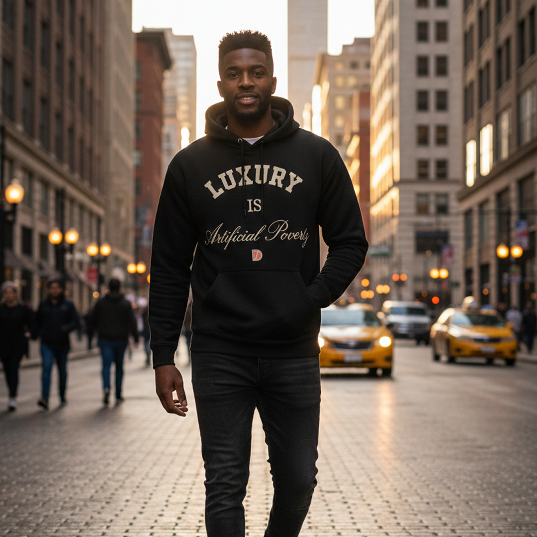 Artificial Poverty Hoodie Black